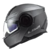 Casco Abatible LS2 902 Scope Titanium BV gris titanio con visor solar – Envío gratis en Colombia