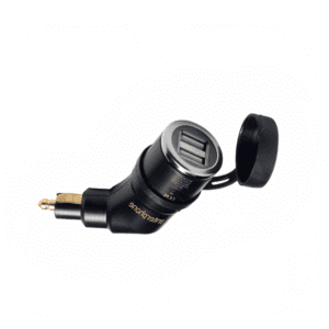 Adaptador dual cargador USB para moto y vehículo