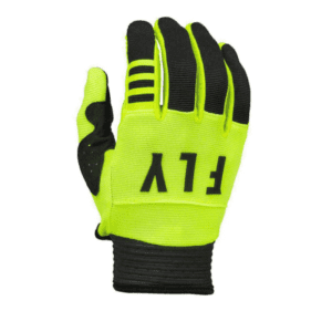 Guante Kids Fly F16 amarillo neón para motocross infantil