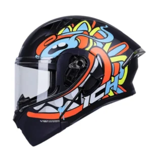 Casco abatible ICH 3120 Ohan naranja para moto