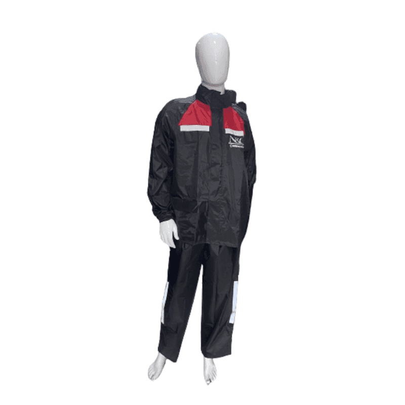 conjunto impermeable n&C rojo