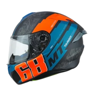 Casco integral MT Targo Pro Welcome fluor naranja