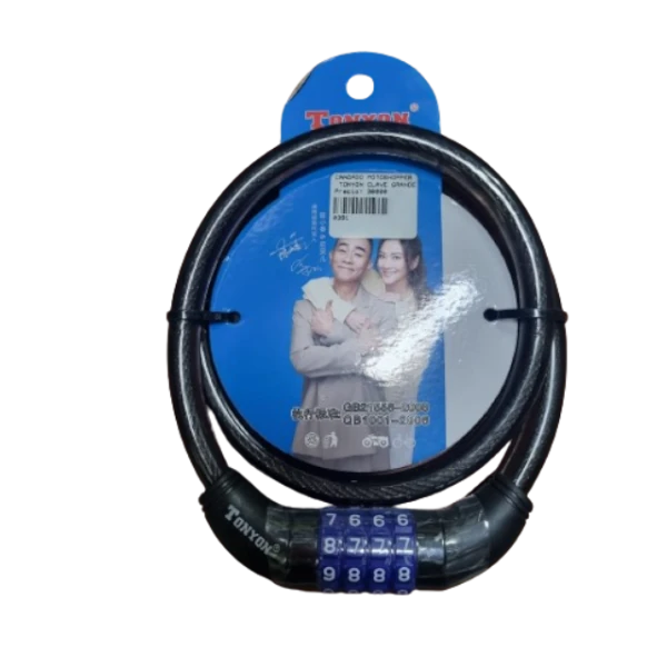 Candado Tonyon grande con clave para moto y bicicleta