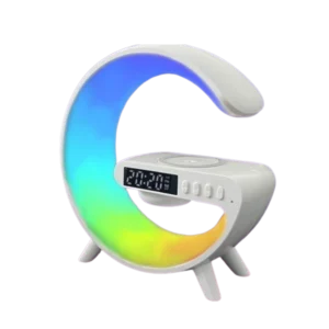 Parlante lámpara G Bluetooth con cargador inalámbrico RGB