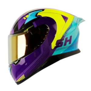 Casco SHAFT PRO 612 Dv Evo Guandor color negro con diseño aerodinámico