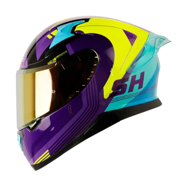 Casco SHAFT PRO 612 Dv Evo Guandor color negro con diseño aerodinámico