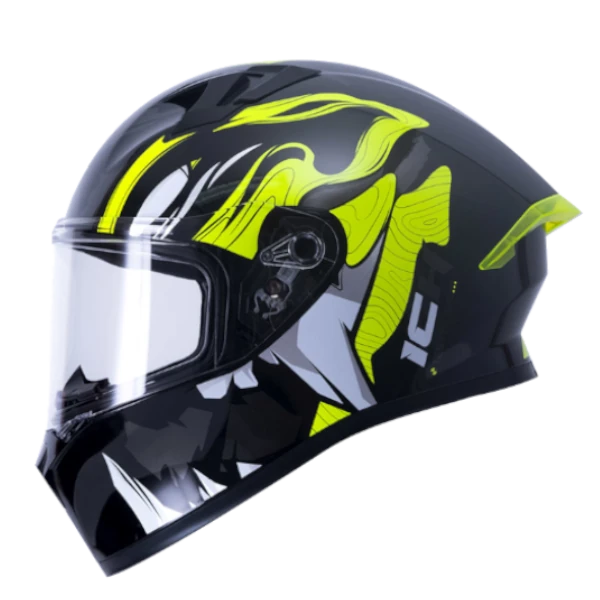 Casco ICH 503 SP Pool blanco y azul, integral para motociclistas