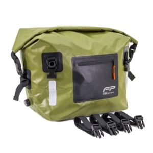 Maleta impermeable Drybag S30 verde ML Fireparts para moto