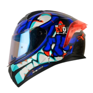 Casco SHAFT 582 SP EVO Drakarys negro integral para motociclistas