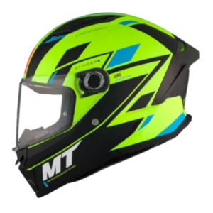Casco Integral MT Stinger 2 Zivze C3 Fluor certificado ECE R22.06