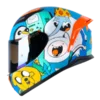 Casco integral SHAFT 582 SP EVO Adventure Time, ventilado y resistente para motocicleta