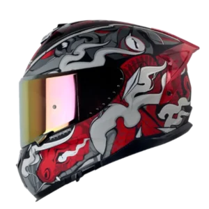 Casco integral SHAFT Pro 610 Evo The Reptulex para motocicleta, ventilado y resistente