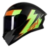 Casco integral de motocicleta modelo ICH 503 Rufy con diseño deportivo y visor transparente