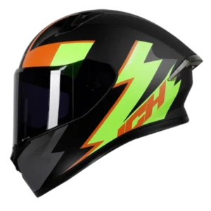 Casco integral de motocicleta modelo ICH 503 Rufy con diseño deportivo y visor transparente