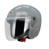 Casco Tech color gris brillo para motociclista diseño moderno y seguro