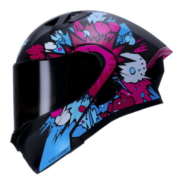 Casco Abatible ICH 3120 Comic Boom diseño cómic para motociclistas