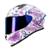 Casco integral ICH 503 Ed Esp Valentía con visor transparente y interior lavable