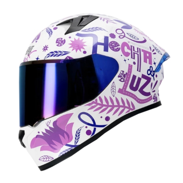 Casco integral ICH 503 Ed Esp Valentía con visor transparente y interior lavable