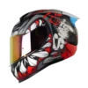 Casco integral SHAFT 560 Evo Menfis Rojo con diseño deportivo, visor antirrayas, ventilación avanzada y acolchado interior desmontable.