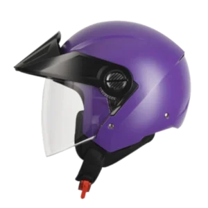 Casco abierto ICH 102 Solid color morado BV para motociclista cómodo y seguro