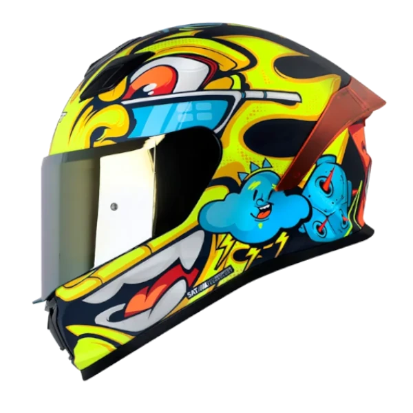 CASCO INTEGRAL SHAFT PRO 559 SKY AZUL BV Casco Integral SHAFT 559 Sky Azul Mate Talla S – Casco para moto con certificación DOT y visor anti-rayas.