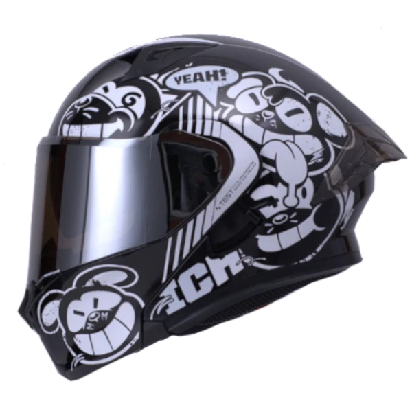 Casco abatible ICH 3120 Turn On con doble visor y diseño deportivo