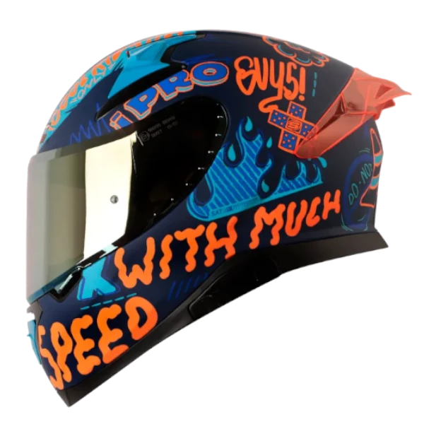 Casco Integral SHAFT PRO 612 DV EVO Nomo negro con doble visera y diseño moderno