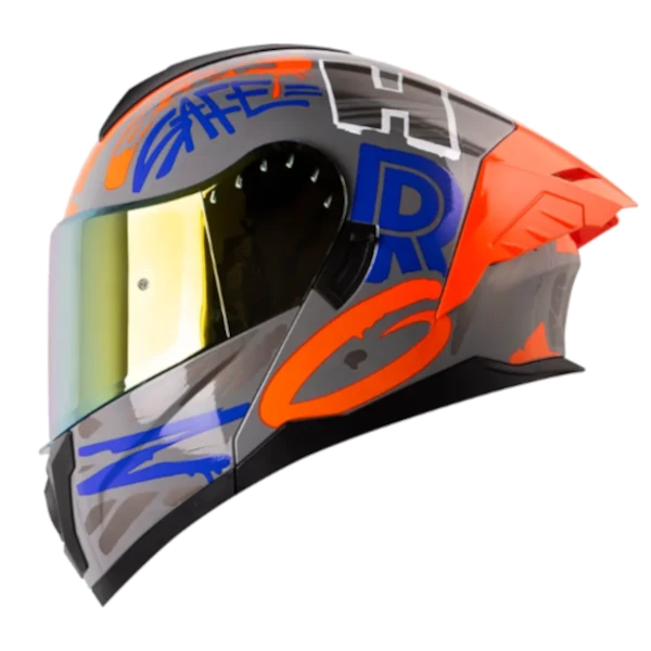 CASCO ABATIBLE HRO 3480 DV EVO TAGS AZUL NARANJA BV CASCO ABATIBLE HRO 3480 DV EVO TAGS AZUL NARANJA BV