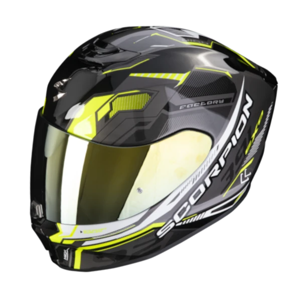 CASCO INTEGRAL SCORPION EXO 391 CLUTTER NEGRO AMARILLO 1 BV