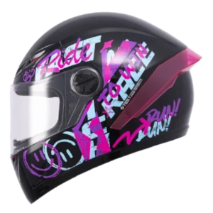 Casco integral ICH 501 SP Bolt Rush fucsia brillo BV 2.0 para motociclista diseño deportivo y alta protección