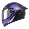 Casco Integral ICH 501 SP Hadex color morado brillante con visera transparente y diseño moderno