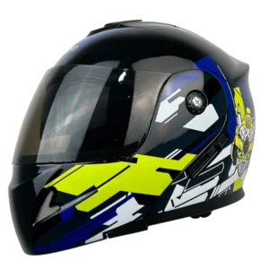 CASCO ABATIBLE XECURO XR-905 ROBOT AMARILLO-AZUL BV