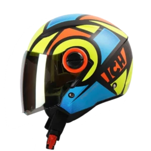 CASCO ABIERTO ICH 102 ESPECIAL FIRE AMARILLO NARANJA MATE BV