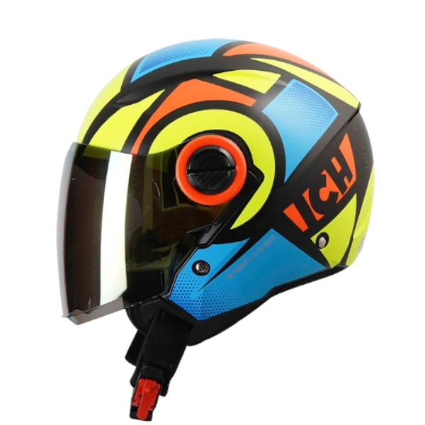 CASCO ABIERTO ICH 102 ESPECIAL FIRE AMARILLO NARANJA MATE BV