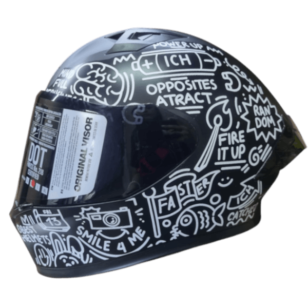 CASCO INTEGRAL ICH 503 DOODLE BLANCO BV