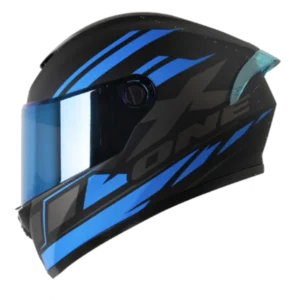 Casco integral X-One 500 GT EVO Highest color azul con visera transparente – modelo certificado para motociclistas, diseño deportivo y aerodinámico.