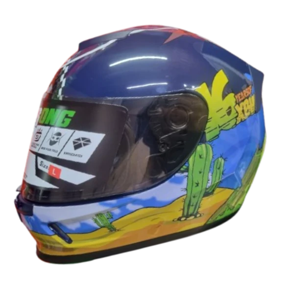 CASCO INTEGRAL XTRONG XTR 002 MOTO AZUL BV