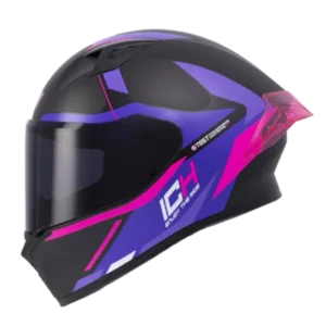Casco integral ICH 503 Trent color fucsia versión BV 2.0 para motocicleta