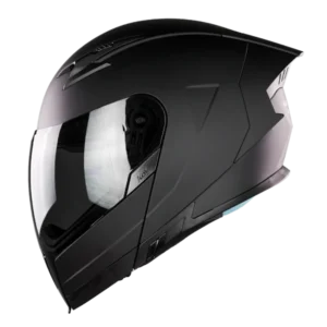 Casco abierto ABA X KOV Latin X Solid negro con visor