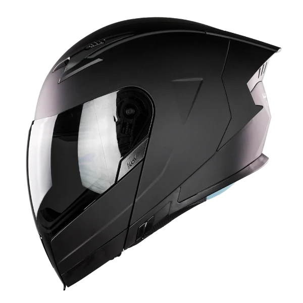 Casco abierto ABA X KOV Latin X Solid negro con visor