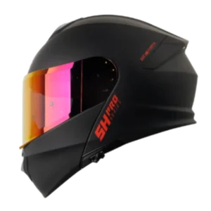 Casco Abatible SHAFT PRO 4000 Solid Negro Rojo BV