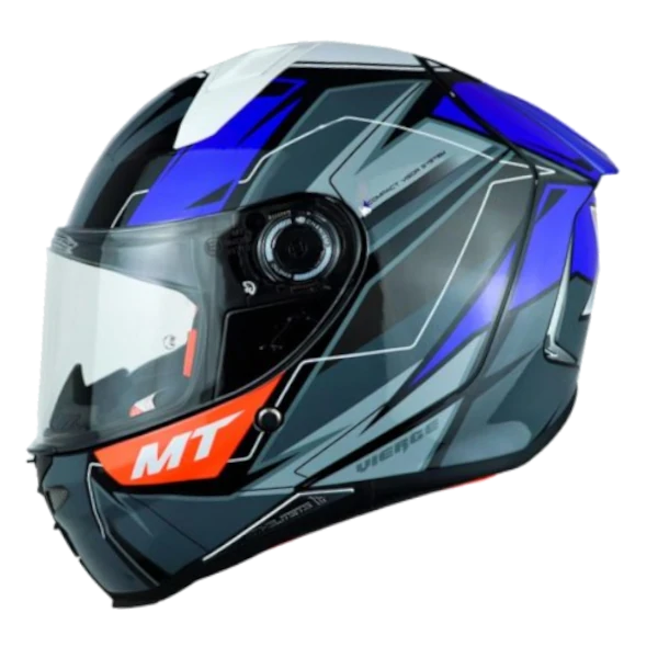 Casco Integral MT Revenge 2 Xavi Vierge A7 con diseño deportivo y visera transparente