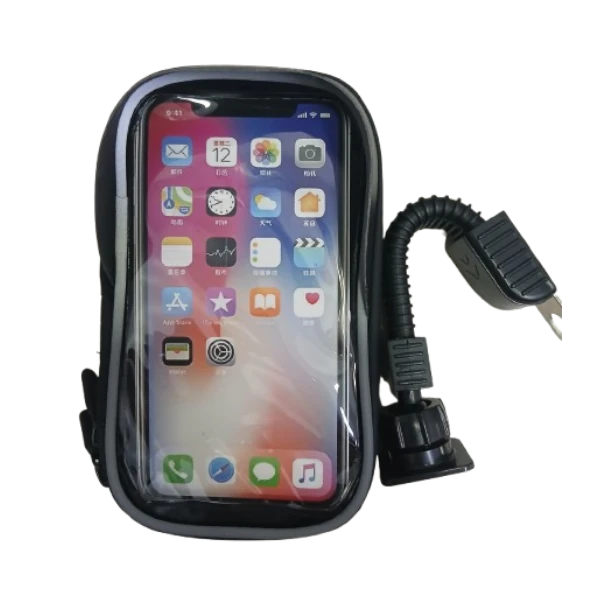 Estuche porta celular HD1069 con espejo retrovisor para moto o bici