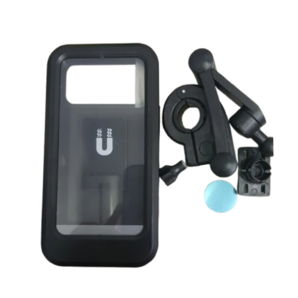 Estuche porta celular M3-A impermeable para manubrio de moto o bicicleta