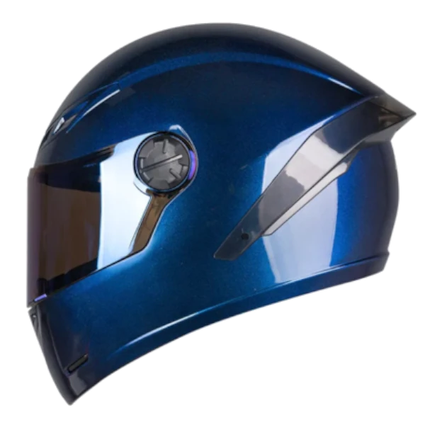 Casco integral ICH 501 Solid Camaleón azul brillo BV para motociclista