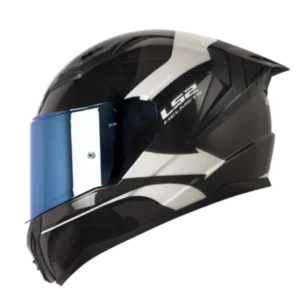 Casco Integral LS2 810 Vigo Vision Gris Blanco 2.0 BV para motociclistas