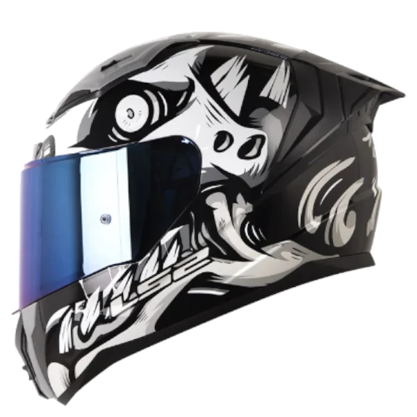 Casco Integral LS2 F810 Vigo X-Kull Negro Gris BV para motociclistas