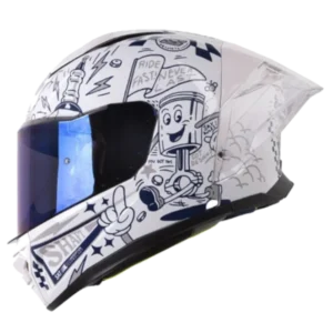 Casco integral Shaft 596 SP Vintage Carton para moto con envío gratis a toda Colombia