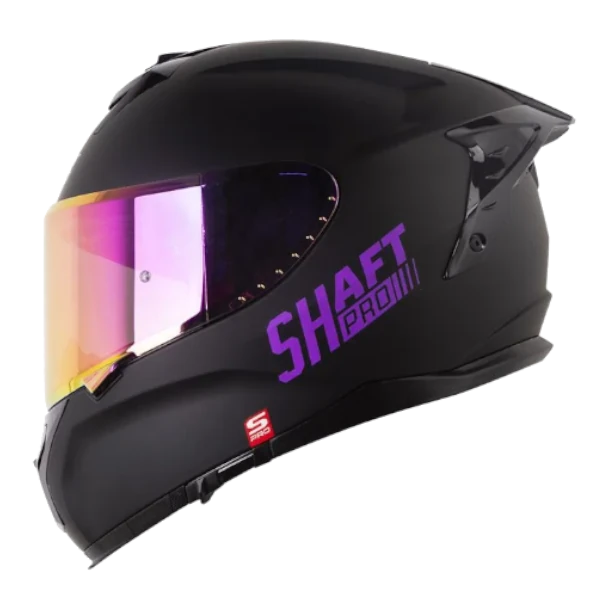 Casco integral Shaft Pro 610 DV Evo Solid en color negro