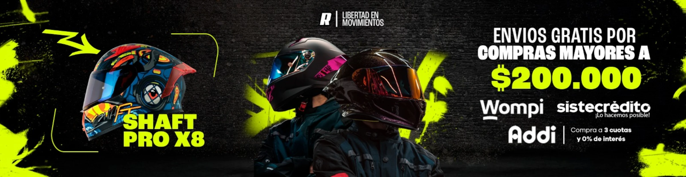 El Reten del casco, tienda virtual de accesorios para moto a crédito